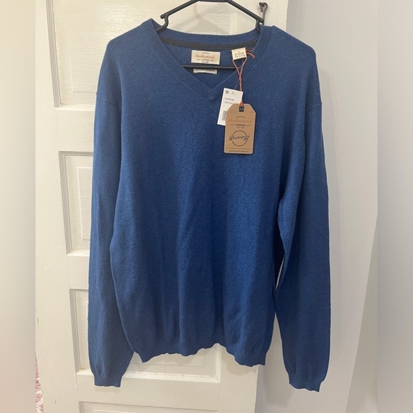 Weatherproof Other - NWT blue crewneck cotton cashmere sweater from weatherproof vintage